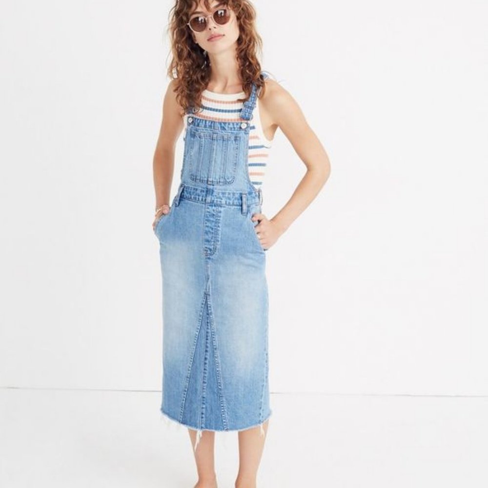 Madewell Reconstructed Denim Jumper Size 2